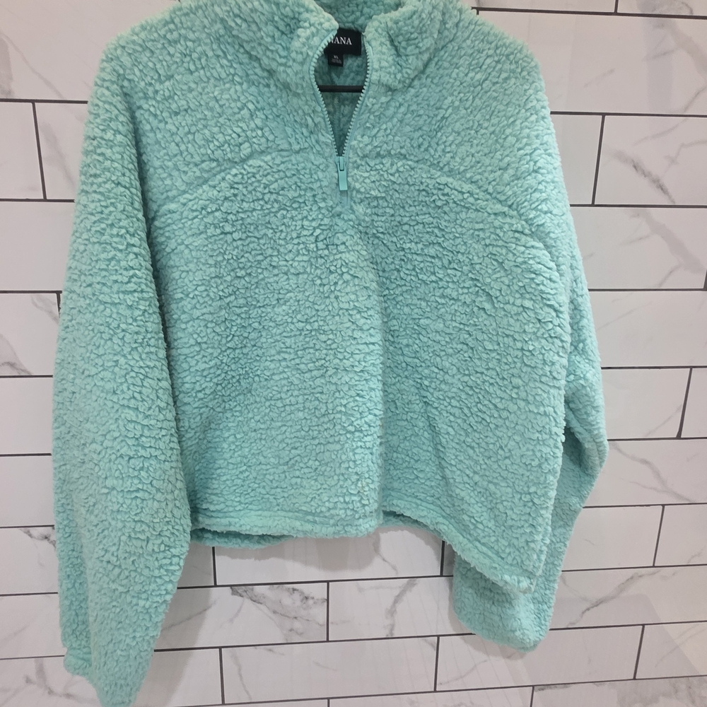 Aqua Sherpa Pullover